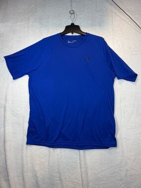 Under Armour T-Shirt Mens Size XL Blue Loose Performance Round Neck